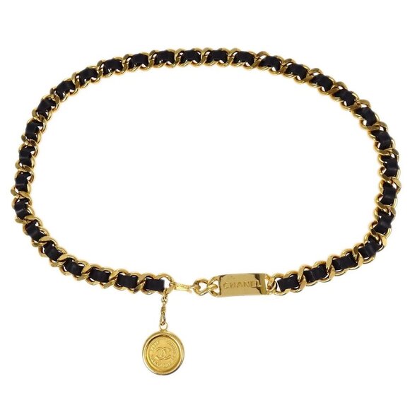 Chanel Chain Belt Medallion Gold Small Good - Picture 1 of 4